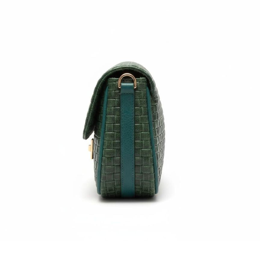 Edle Damenhandtasche mit gewebtem Design - schlichtes & edles Design