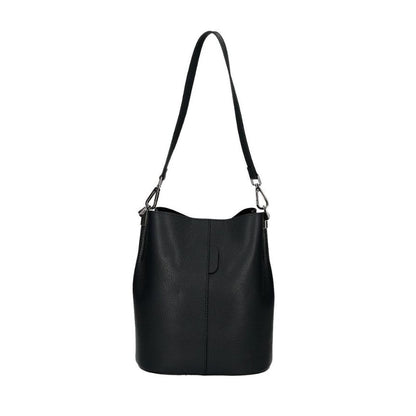 Mittelgroße, Echtleder Eimertasche - Elegante Shopper-Tasche
