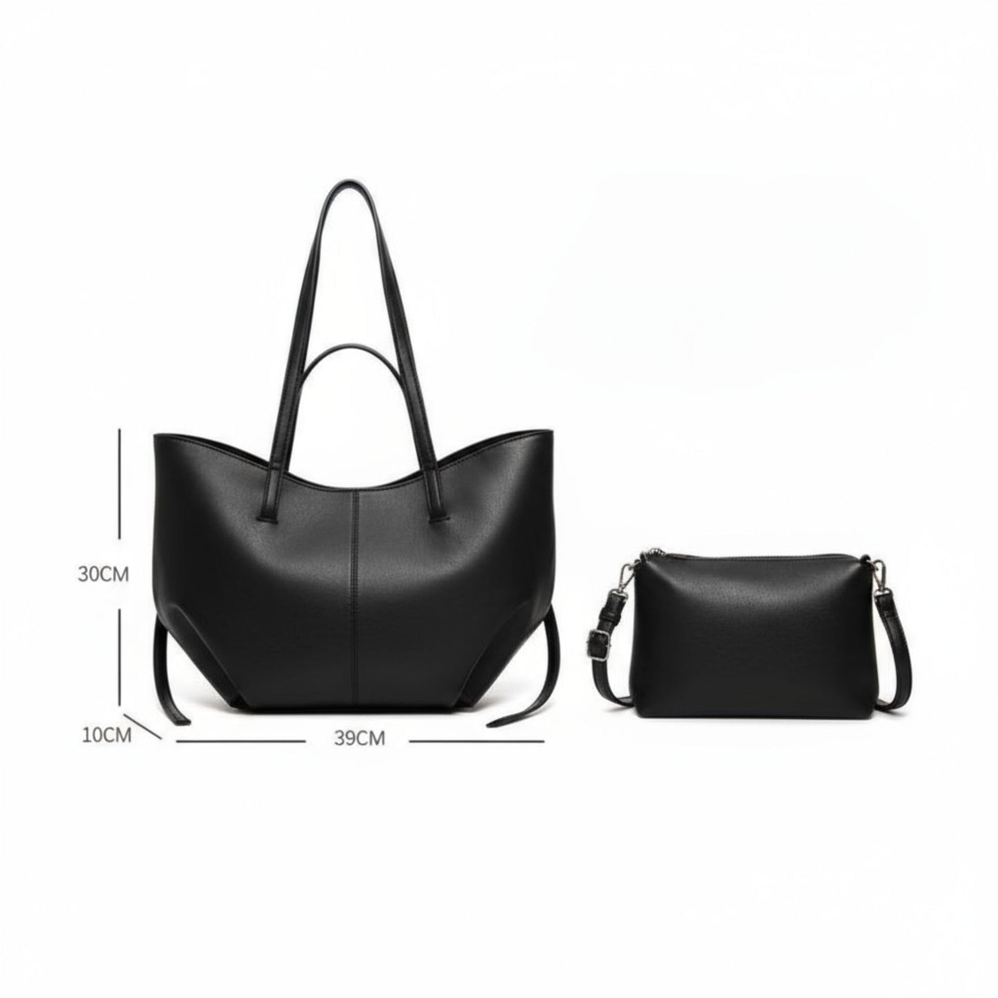 Damen Einkaufstasche-Shopper Tasche; 2-er Set: stilvoll, trendy & geräumig