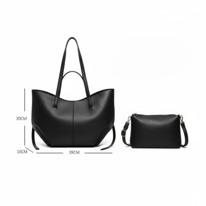 Damen Einkaufstasche-Shopper Tasche; 2-er Set: stilvoll, trendy & geräumig