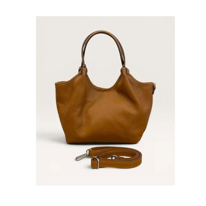 "Eva" - Stilvolle Damen Henkeltasche aus Leder für jeden Tag - mittelgroß