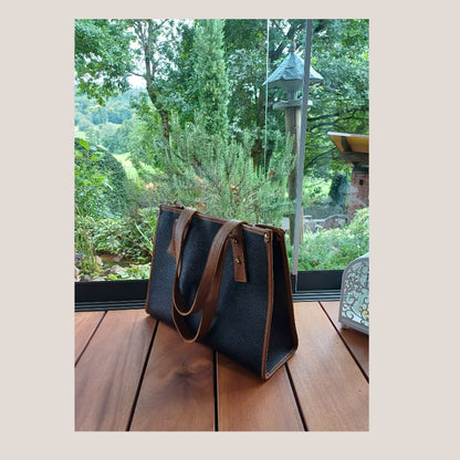 Elegante Damen Leder-Schultertasche für Alltag & Büro -2er Set