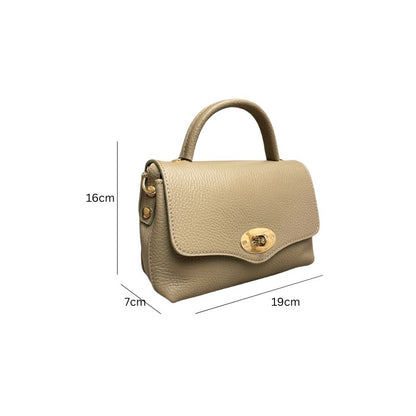 Elegante Damen Leder Mini-Handtasche aus Italien - schlicht & klein