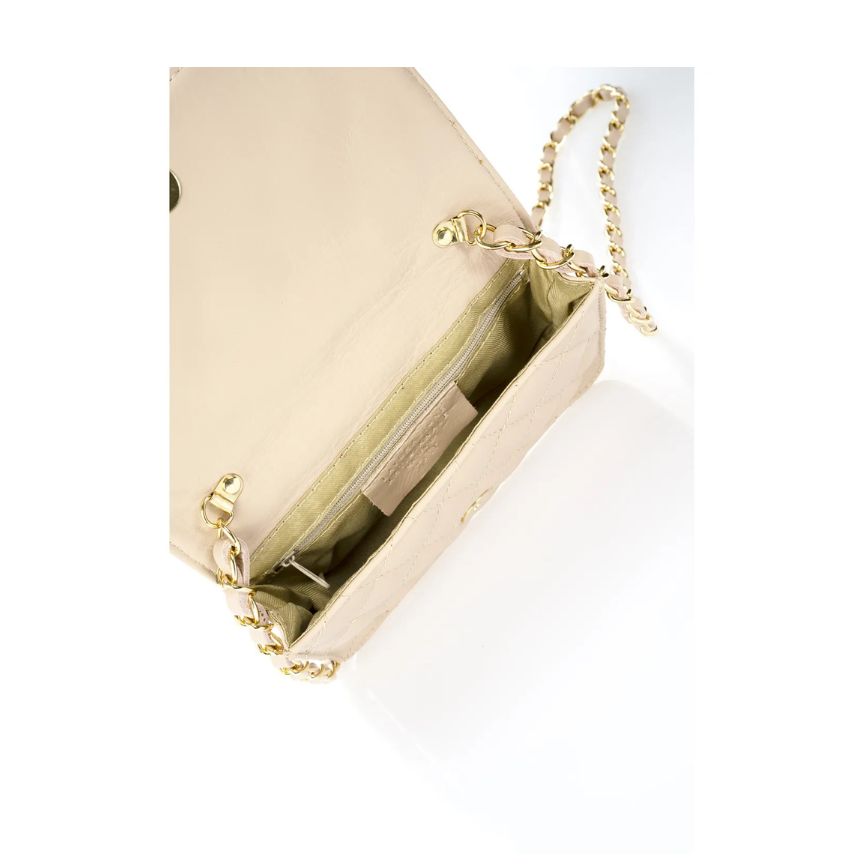 Elegante Damen Lederhandtasche - schlicht, kompakt & stilvoll für besondere Anlässe