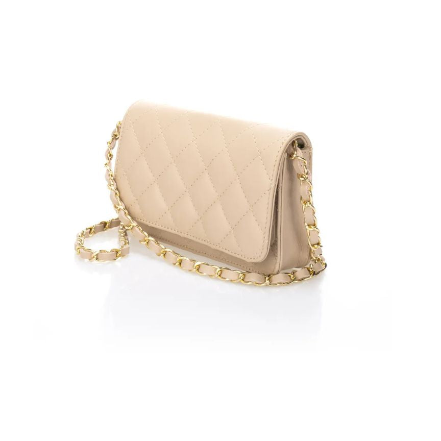 Elegante Damen Lederhandtasche - schlicht, kompakt & stilvoll für besondere Anlässe