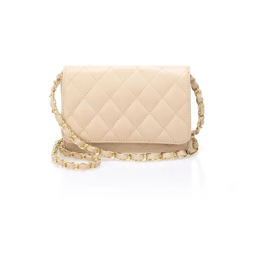 Elegante Damen Lederhandtasche - schlicht, kompakt & stilvoll für besondere Anlässe