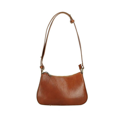 Elegante Damen Lederhandtasche aus Italien - schlicht, mittelgroß & edel