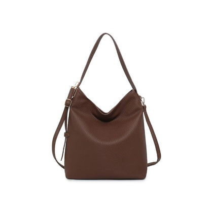 Elegante Damen Schultertasche mit Kurzgriff & abnehmbarem Schultergurt