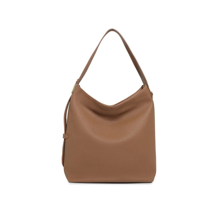 Elegante Damen Schultertasche mit Kurzgriff & abnehmbarem Schultergurt