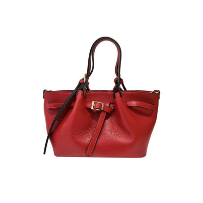 "Sonia" Damenhandtasche aus Leder - Shopper mit Henkeln und Schnallen Design