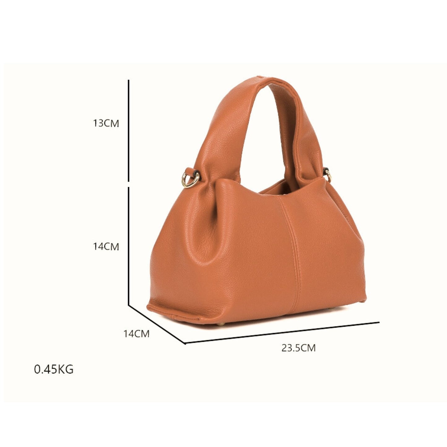 Elegante Damenhandtasche mit kurzen Henkel - kompakt & stilvoll