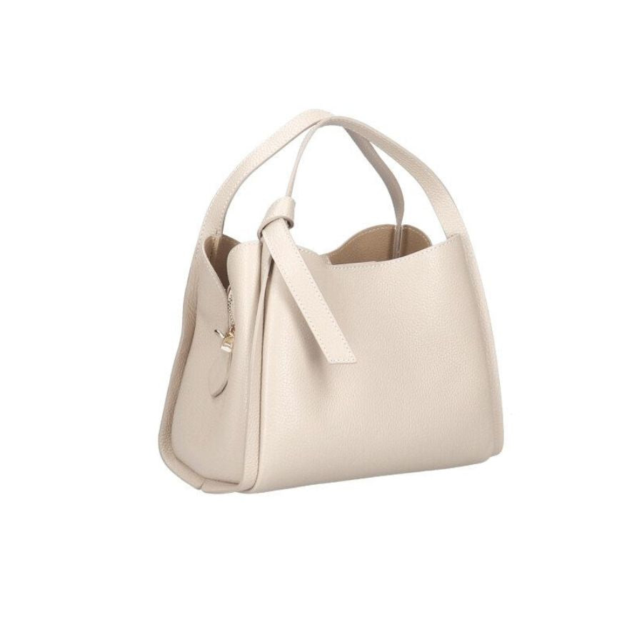 Josianne - Elegante Echtleder-Handtasche mit Griffen - stilvolle Henkeltasche