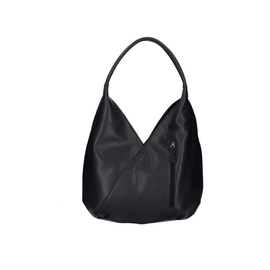 Leder-Schultertasche mit Fronttasche & Innenfächern "Annette" - Stilvoll und Geräumig