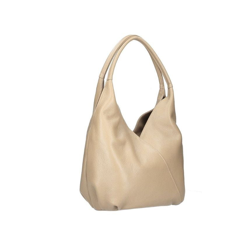 Leder-Schultertasche mit Fronttasche & Innenfächern "Annette" - Stilvoll und Geräumig