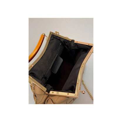 Elegante Leder Clutch in gewebtem Design - Stylische Handtasche für besondere Anlässe