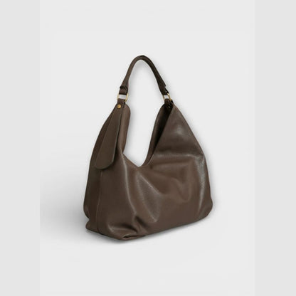 Elegante Leder Schultertasche mit Henkel - Bestseller, schlichtes, modernes Design