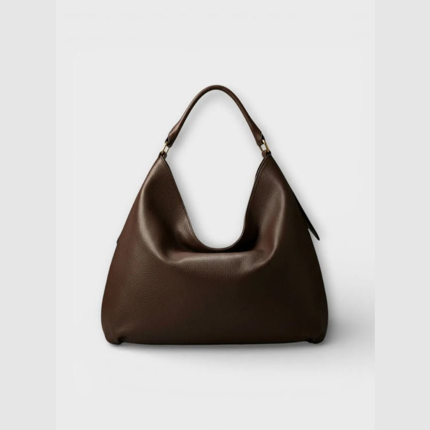 Elegante Leder Schultertasche mit Henkel - Bestseller, schlichtes, modernes Design