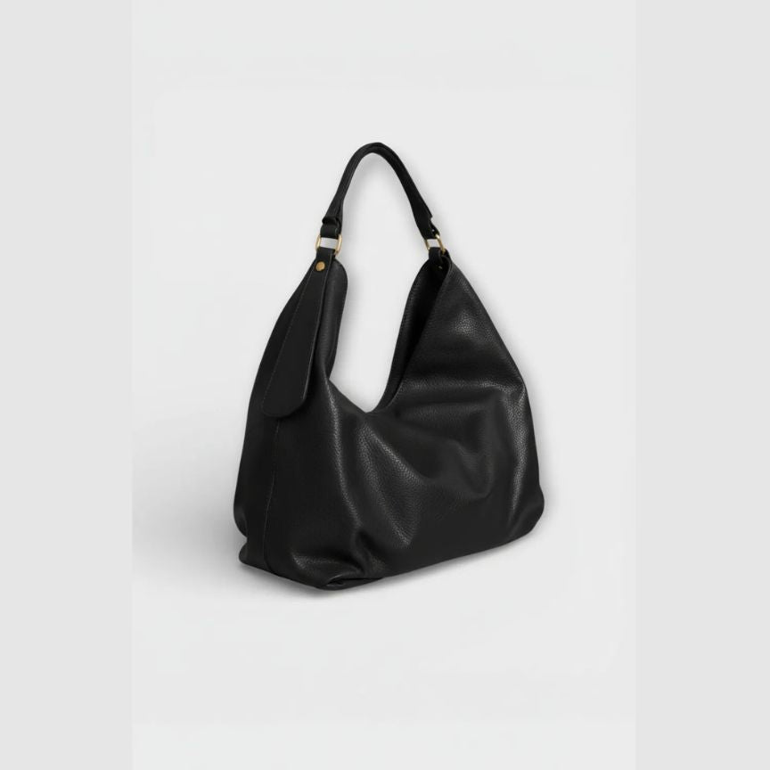 Elegante Leder Schultertasche mit Henkel - Bestseller, schlichtes, modernes Design
