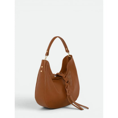 Elegante Lederhandtasche "Janice" - Handgefertigte Henkeltasche mit Flechtdetails