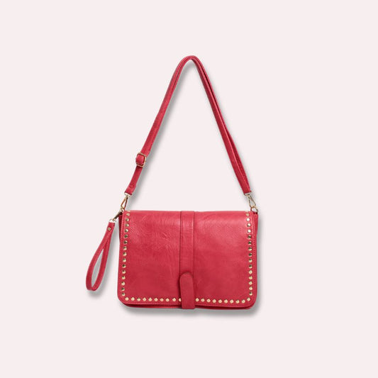 Elegante Crossbody-Bag mit Nieten - vielseitig und stilvoll