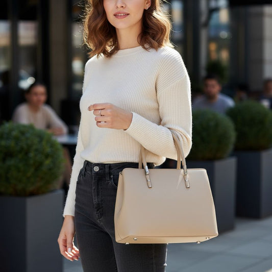 Elegante Damen Handtasche in schlichtem Design - Mittelgroß