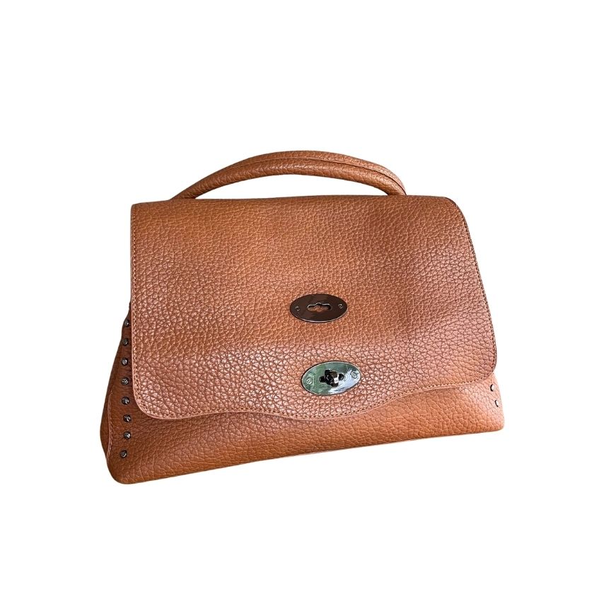 Elegante Damen Umhängetasche mit Nieten - mittelgroß mit stabilem Henkel