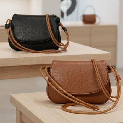 Elegante Damen Lederhandtasche "Kathrin" - kompakt, geräumig, schlicht