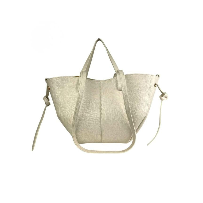 Elegante Damen Shopper Tasche aus Leder - moderne Einkaufstasche, 2-er Set