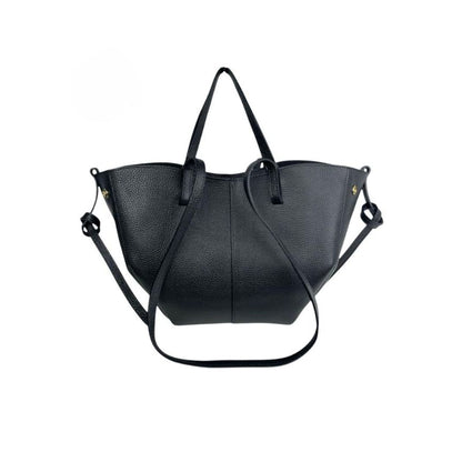 Elegante Damen Shopper Tasche aus Leder - moderne Einkaufstasche, 2-er Set