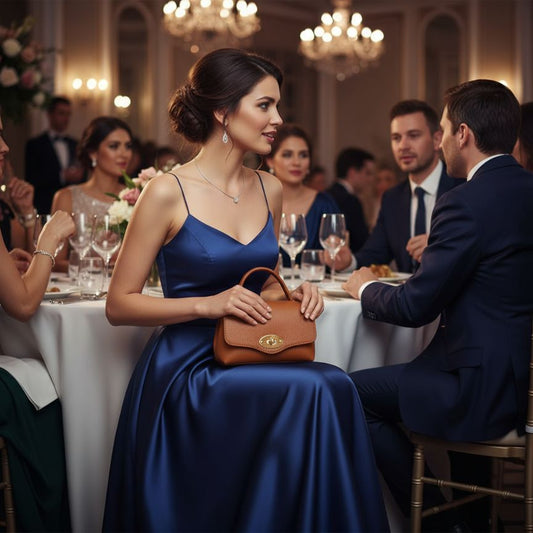 Elegante Damen Leder Mini-Handtasche aus Italien - schlicht & klein