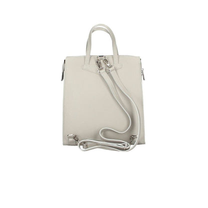 Eleganter Lederrucksack mit Fronttasche - schlicht, mittelgroß & praktisch im Alltag