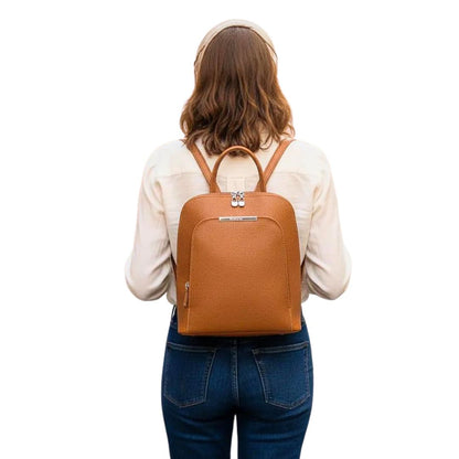 Eleganter italienischer Damen Lederrucksack