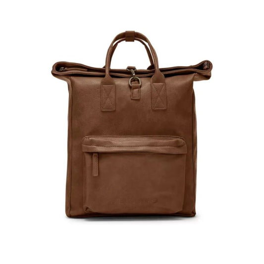 Erweiterbarer Trolley-Rucksack aus ökologischem Leder