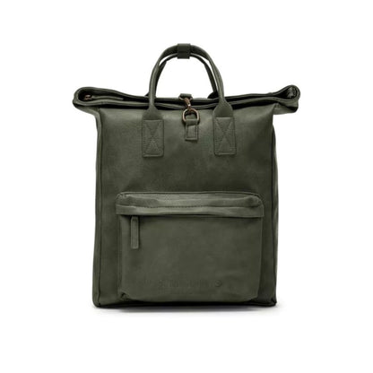 Erweiterbarer Trolley-Rucksack aus ökologischem Leder