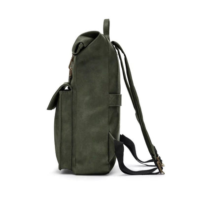 Erweiterbarer Trolley-Rucksack aus ökologischem Leder