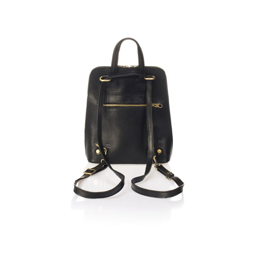 Fashion Rucksack aus echtem Leder - kompakt, trendy aus Italien