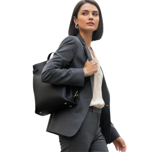 Fashion Lederrucksack - Schlicht, Modern & Minimalistisch mit Henkel