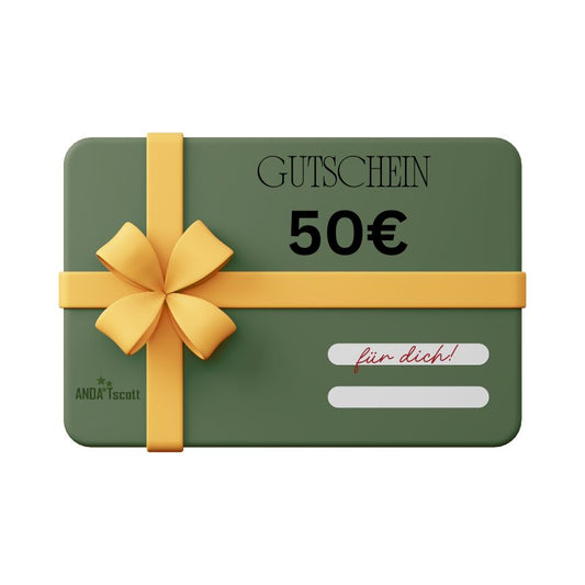 Gutschein - Geschenkkarte - Anda Tscott Online Store