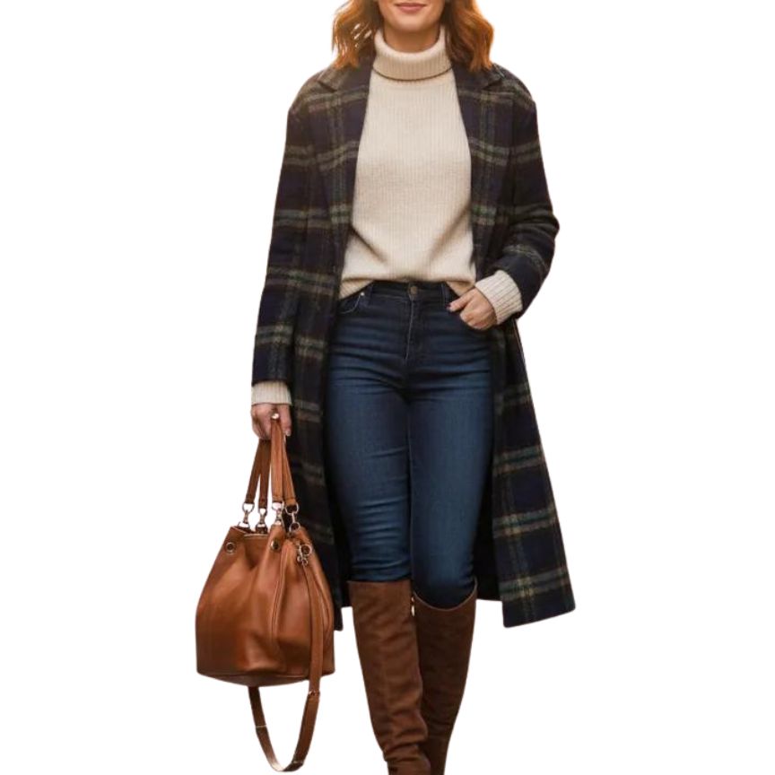 Mittelgroße Echtleder Hobo-Tasche "Magda" aus Italien - elegant & funktionale Schultertasche