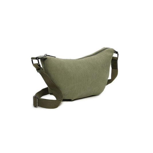 Damen Crossbodybag aus Cord - mittelgroße, funktionale, praktische Gürteltasche