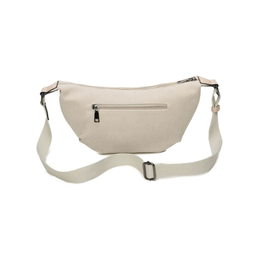 Damen Crossbodybag aus Cord - mittelgroße, funktionale, praktische Gürteltasche