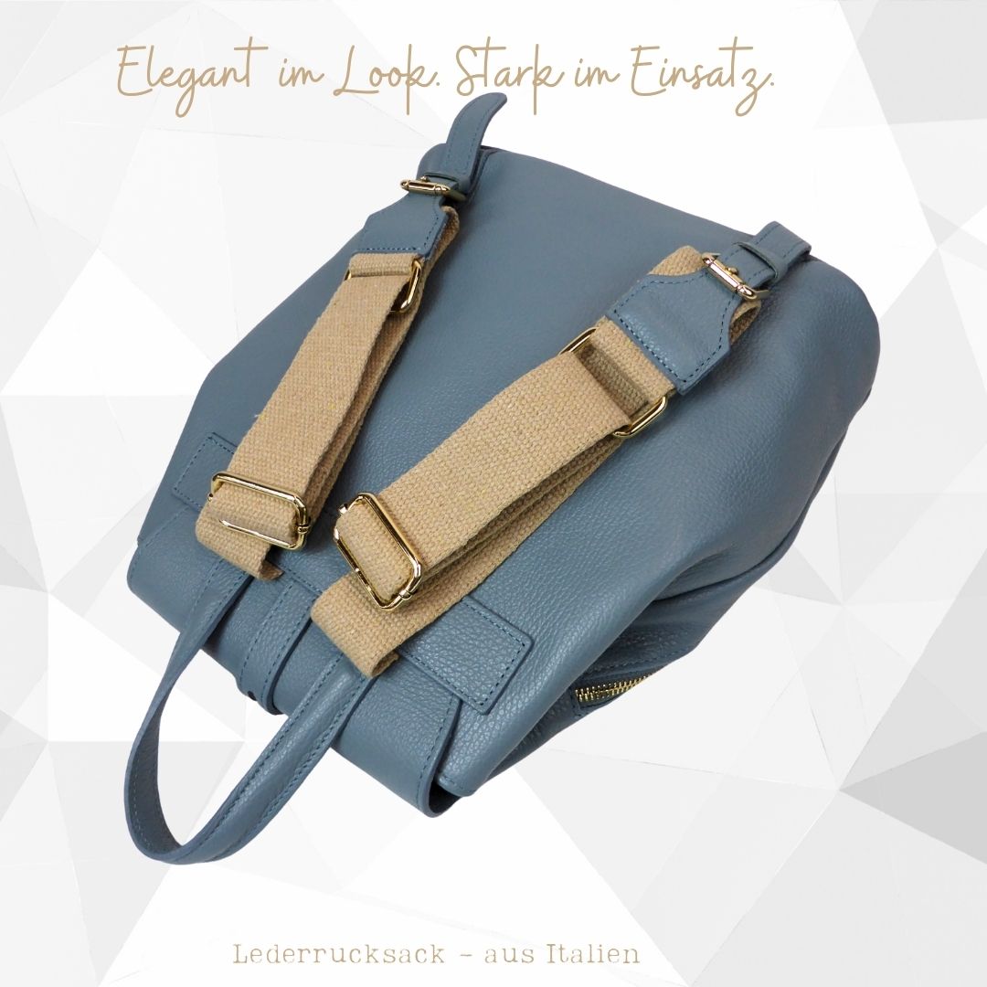 Luxuriöser Italienischer Damen Leder Fashion-Rucksack
