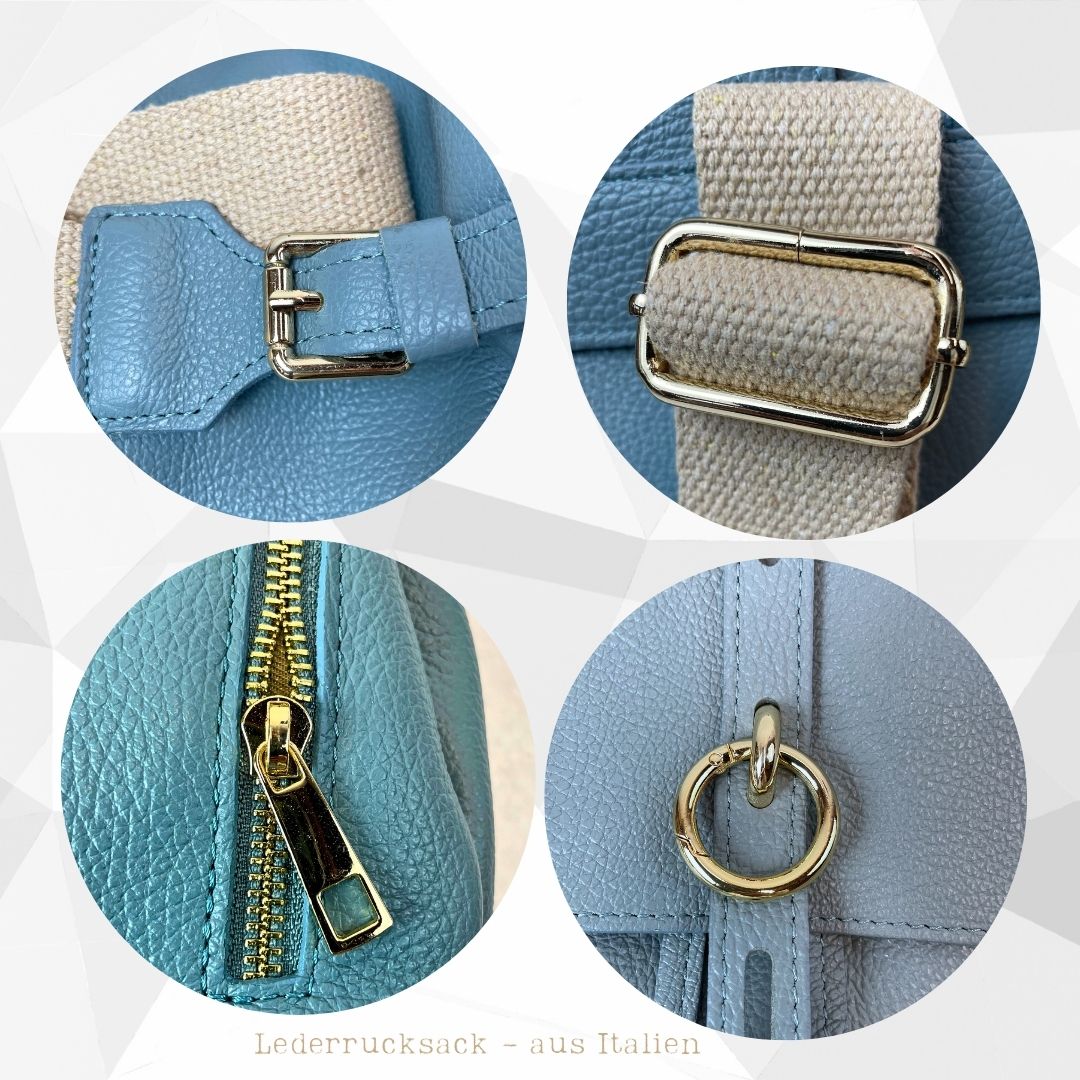 Luxuriöser Italienischer Damen Leder Fashion-Rucksack