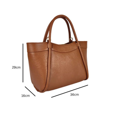 Italienische Hobo-Ledertasche für Damen - Henkeltasche fürs Büro, Shopping und Alltags