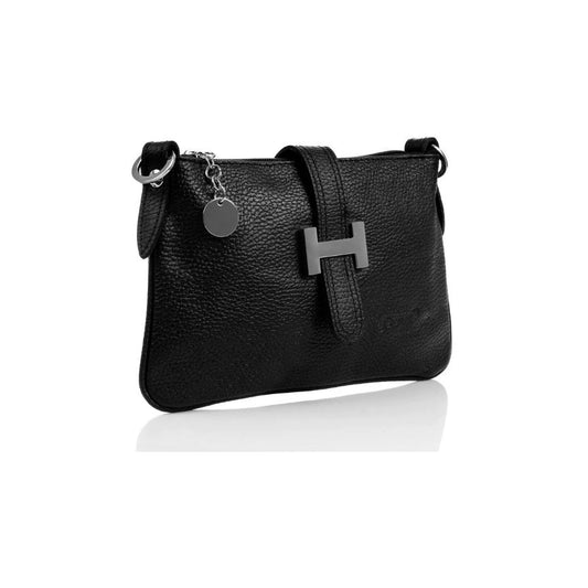 schwarze Italienische Leder Clutch - Eleganz für besondere Anlässe