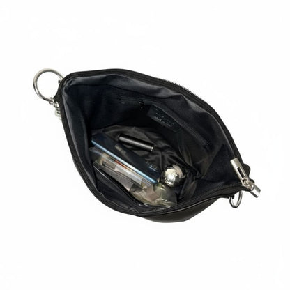 Italienische Leder Umhängetasche Damen - praktischer Shopper