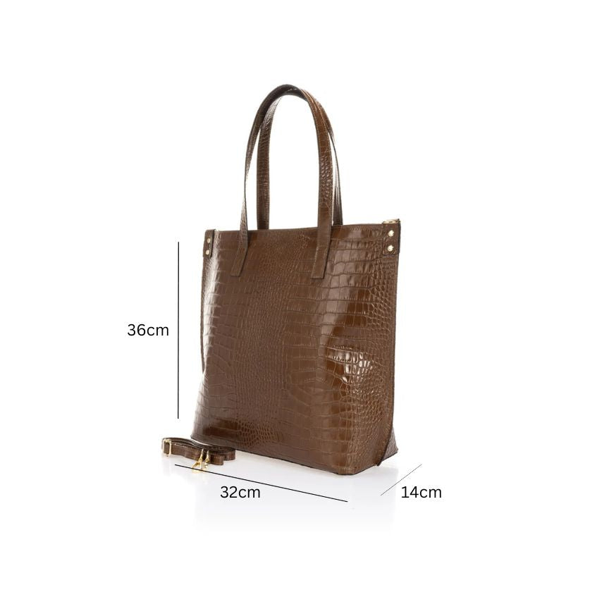 Klassische Damen Henkeltasche - stilvoller, geräumiger Shopper mit Charme