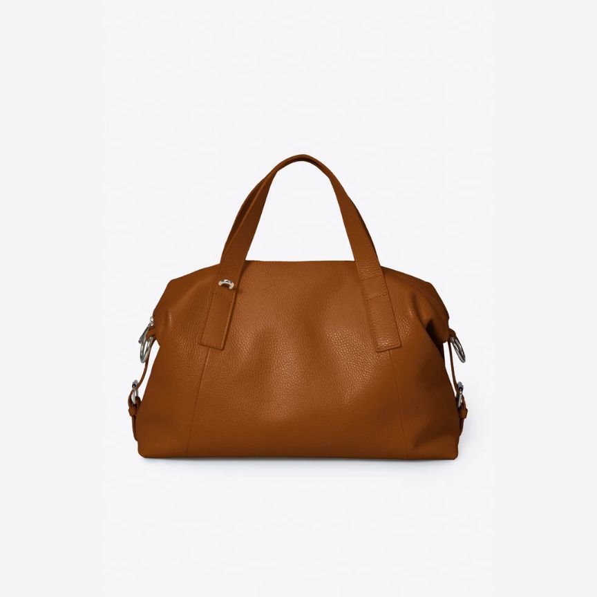 Klassische Leder Henkeltasche - Schlicht, zeitlos & elegant - Bestseller