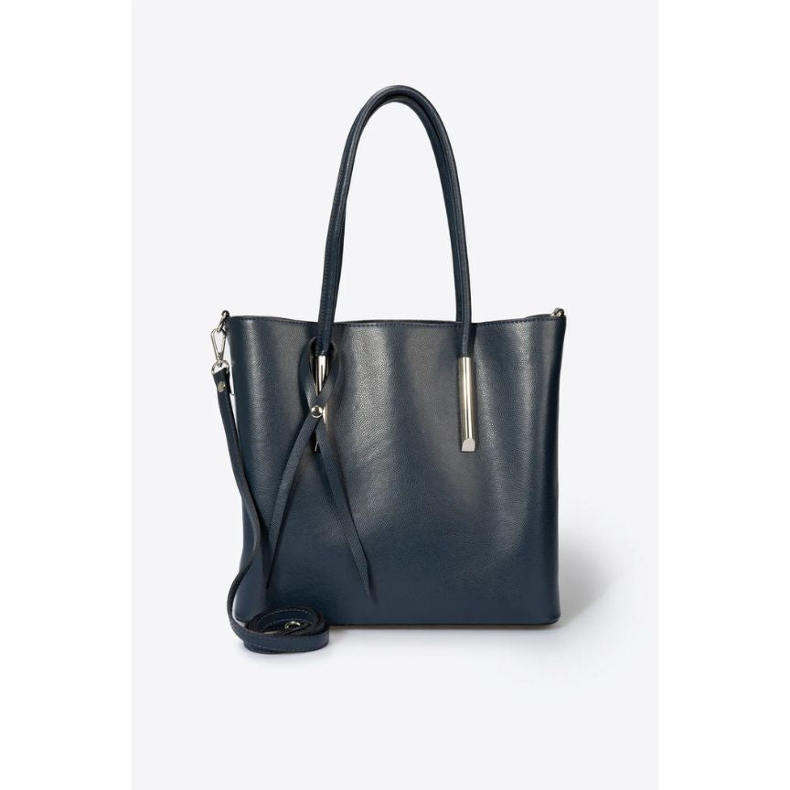 Klassische Leder Henkeltasche - schlichte elegante Tragetasche - Bestseller