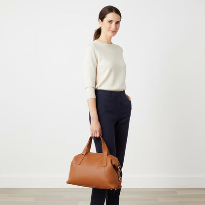Klassische Leder Henkeltasche - Schlicht, zeitlos & elegant - Bestseller